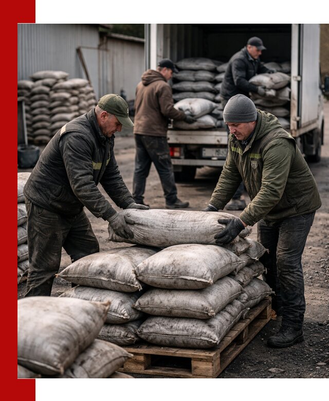Доставка угля в мешках по выгодным ценам в Городце