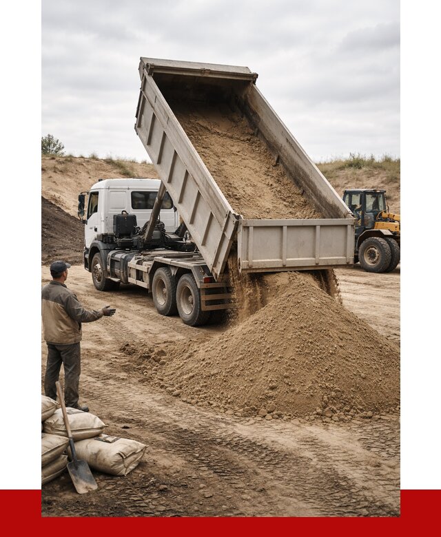 Доставка самосвалом 20 кубов в Городце от 7592 р. | ПРОНЕРУДГрд