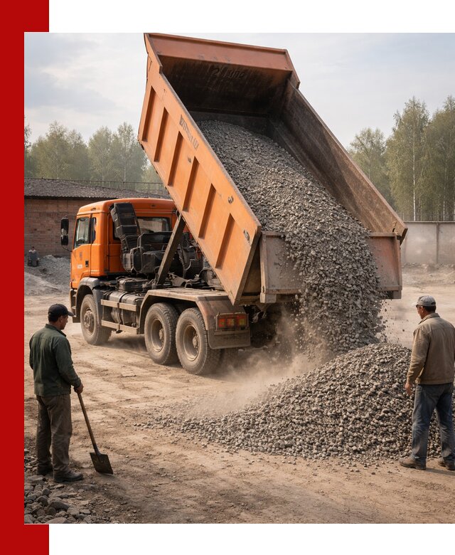 Доставка самосвалом 20 м3 в Городце быстро и надежно