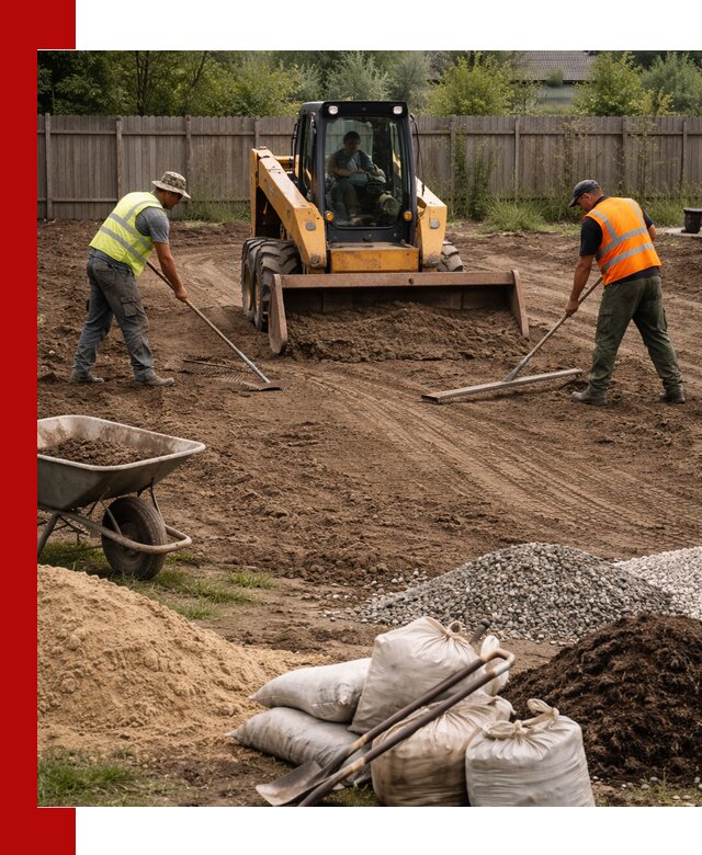 Выравнивание участка под строительство и благоустройство в Городце