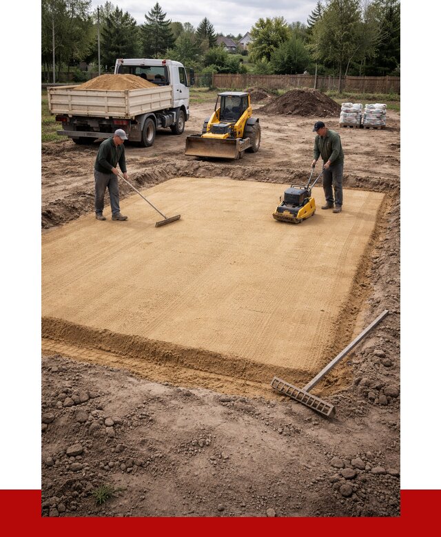 Устройство песчаной подушки в Городце от 4555 р. ПРОНЕРУДГрд